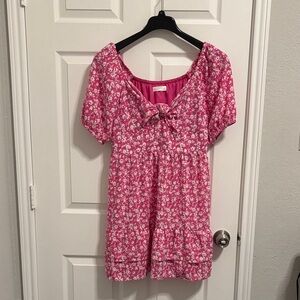 LC Lauren Conrad Pink Floral Dress